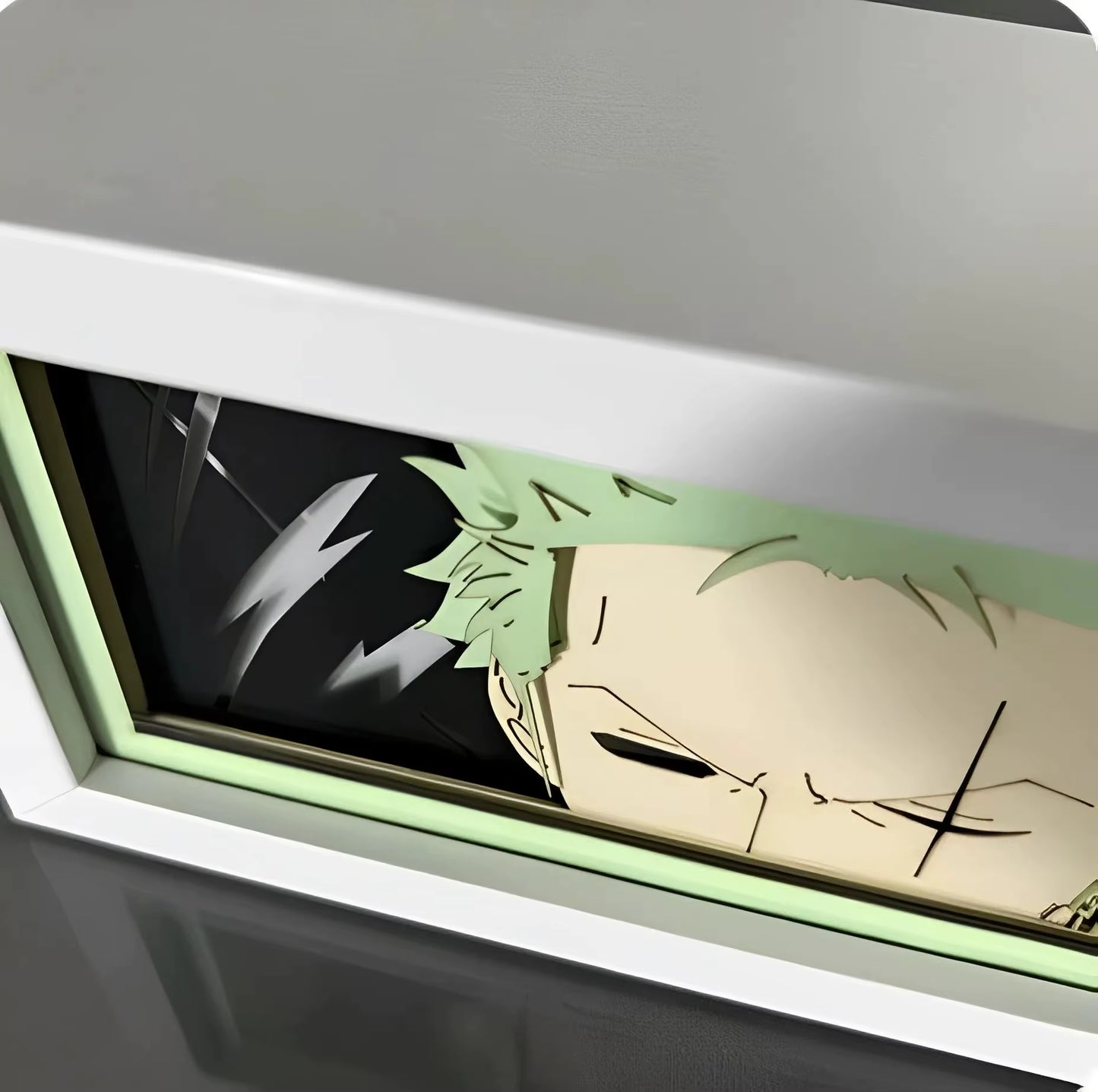 9 Styles One Piece Night Light Paper Carving Lamp Anime Figure Nika Luffy Roronoa Zoro Ace Model Bedroom Decoration Toy Gift