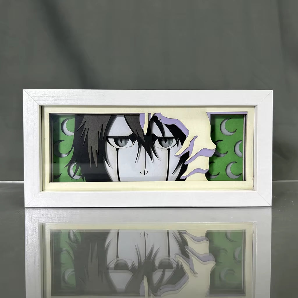 Paper Cut Anime Light Box Bleach Ulquiorra Cifer for Bedroom Decor Kids Birthday Gift Manga Table Lamps Ichigo Kurosaki Lightbox