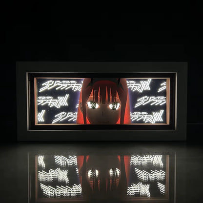 Anime Led Light Box DARLING in the FRANXX Zero Two Desk Lamp for Study Room Decor Lightbox Manga Birthday Gift Table Lamps 02