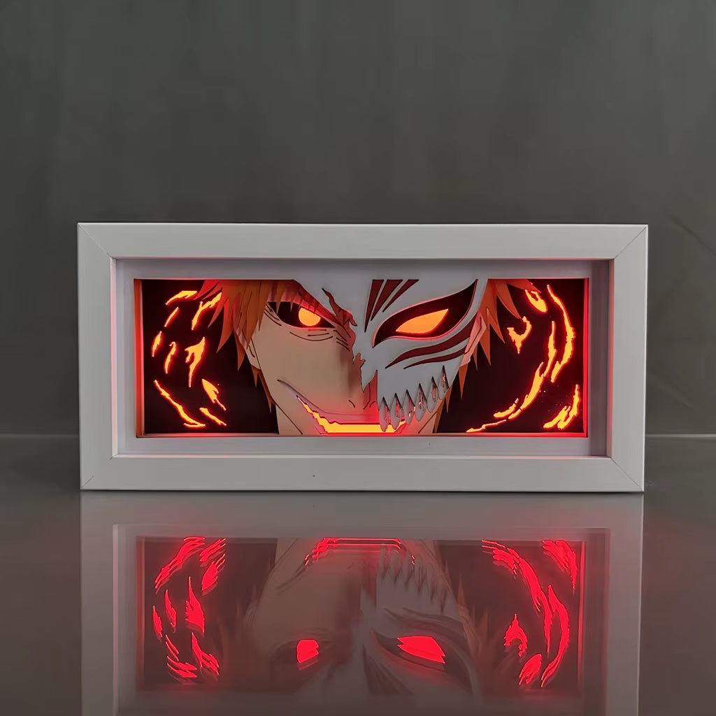 Paper Cut Anime Light Box Bleach Ulquiorra Cifer for Bedroom Decor Kids Birthday Gift Manga Table Lamps Ichigo Kurosaki Lightbox